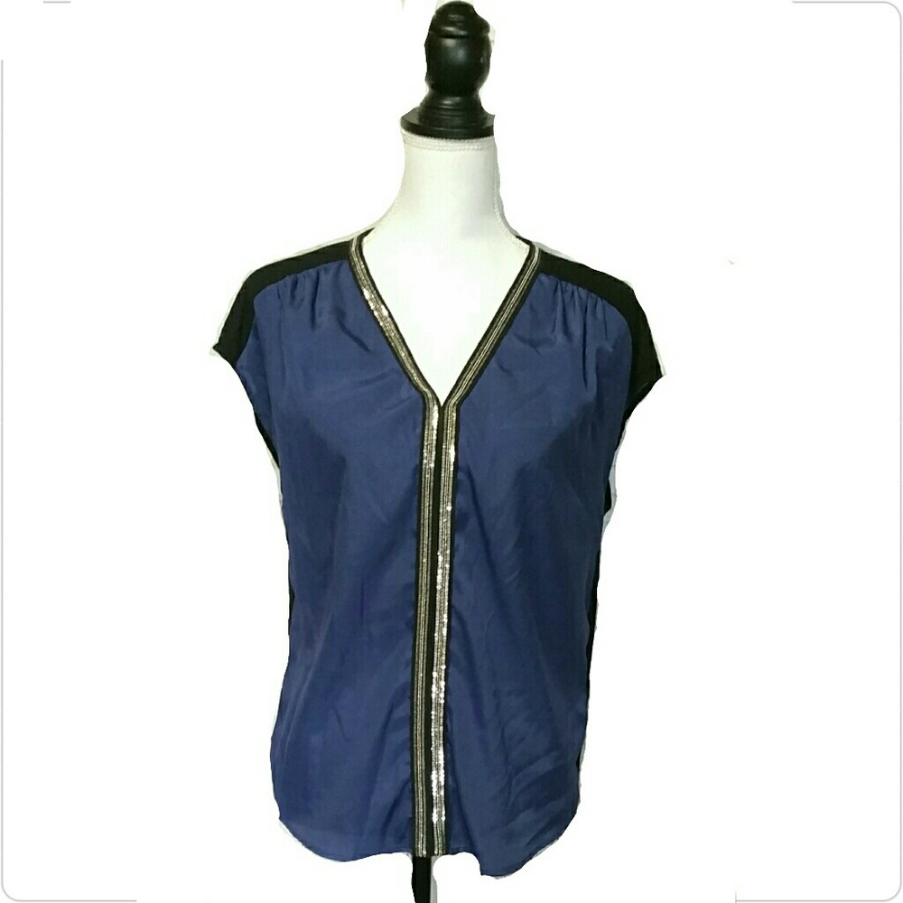 🔻$14 Rock & Republic Women's Blouse Sz Small Blue